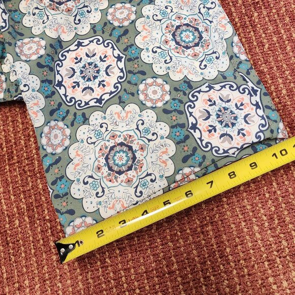 LOFT Women's Floral Wide-Leg Pants, Size L, Lightweight 100% Polyester - Picture 14 of 16